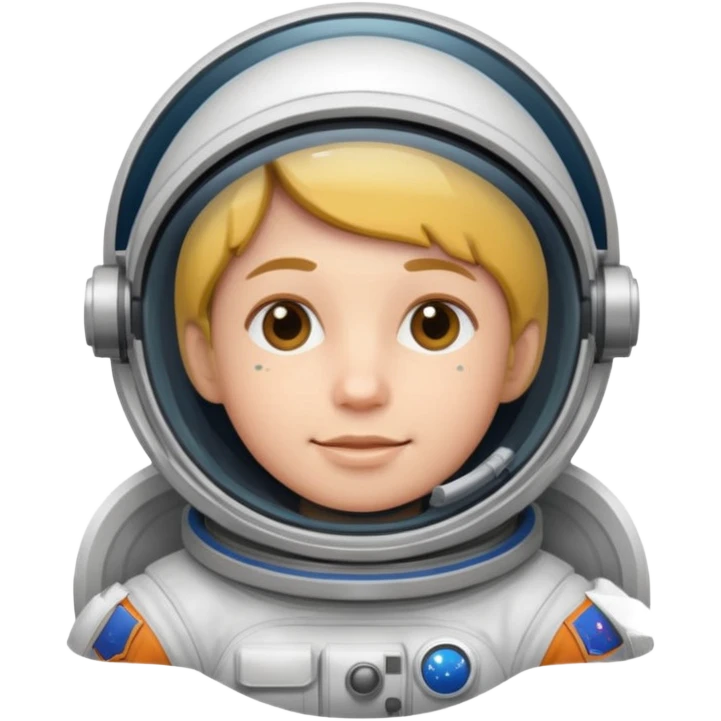 Astronaut floating emoji