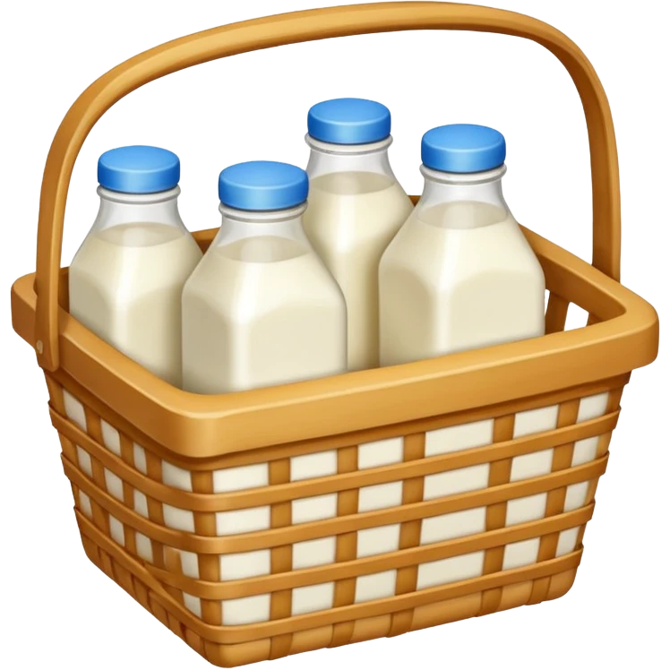 generate an image for dairy products basket emoji