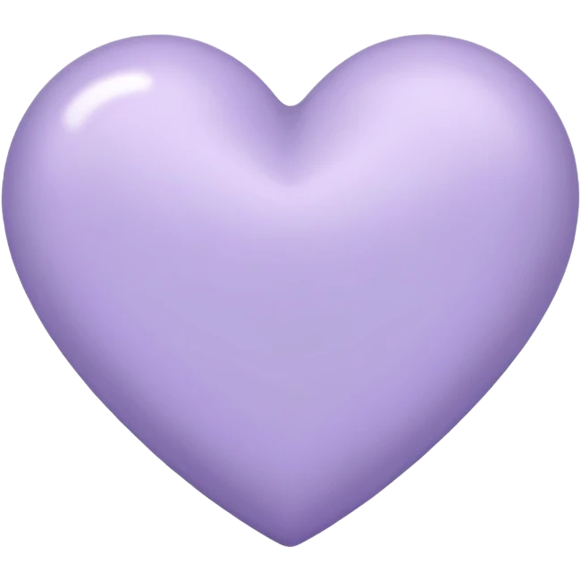 aesthetically pleasing lavender-colored heart emoji