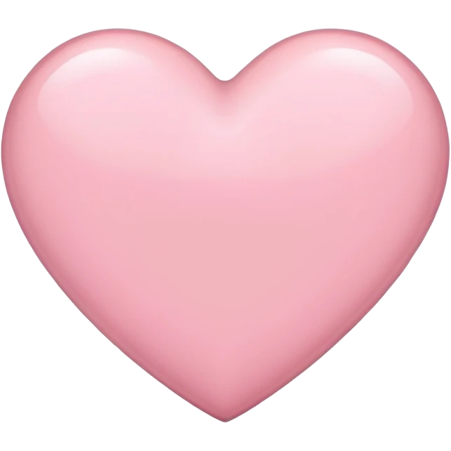 Light pink heart emoji