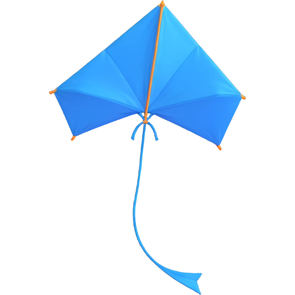 A blue kite with the hex color code c8e1fc emoji