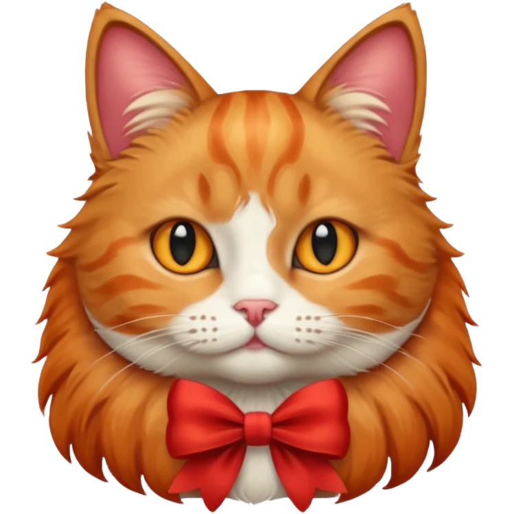 Cat with bow emoji