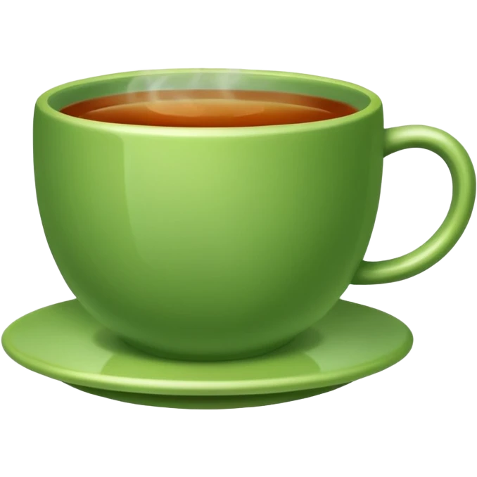 emoji green cup with tea emoji