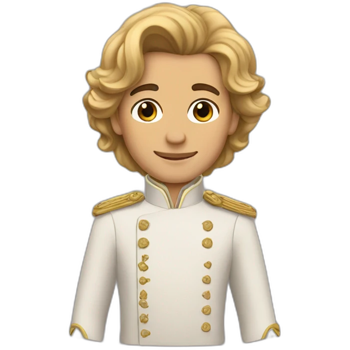 prince charming shoulder length hair emoji