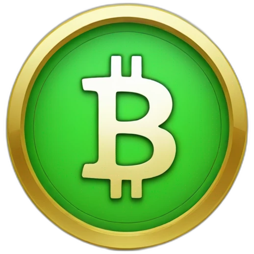 grüner bitcoin emoji