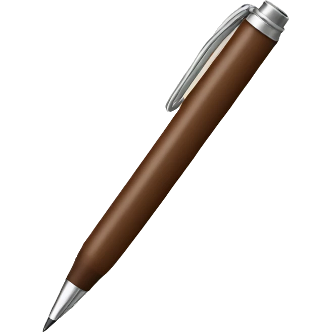 brown pen emoji