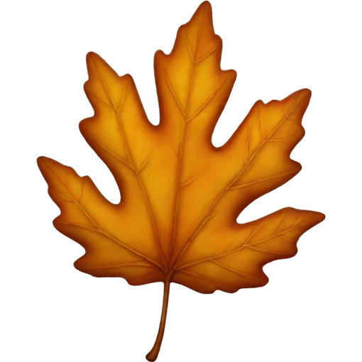 autumn leaf emoji