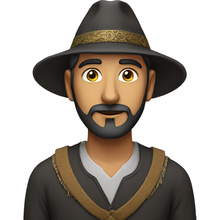 Man with qabli topi emoji