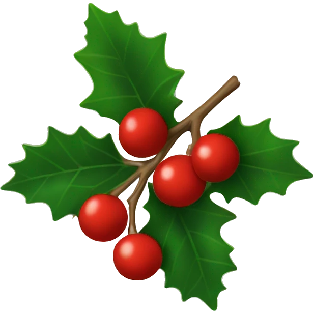 Holly berry  emoji