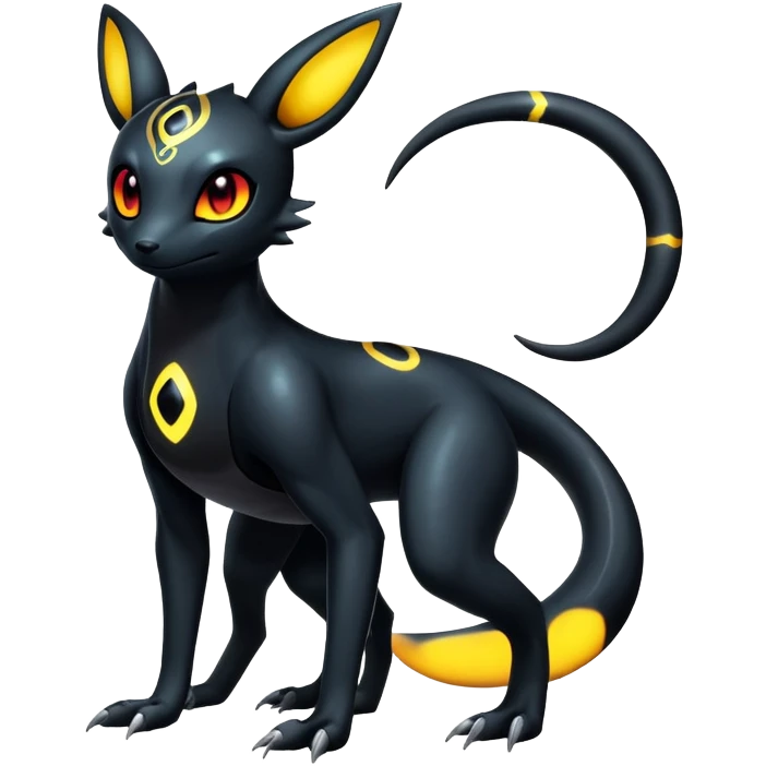 Salandit-Umbreon-Fakémon-hybrid-creature (full body)  emoji