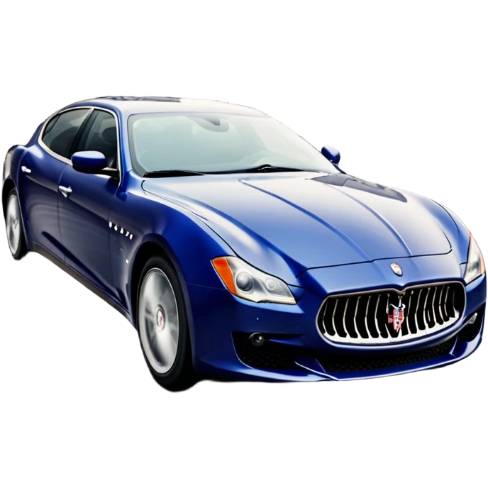 Maserati Quattroporte (2022) – cinematic-realistic Maserati Quattroporte emoji, its striking Italian design turning heads as it effortlessly maneuvers through the streets of Milan. The engine roars with Italian flair, echoing the car's racing heritage while enveloping the driver in an atmosphere of true luxury. emoji