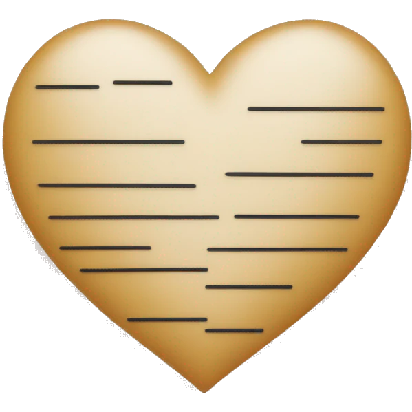 Heart in form of lines emoji
