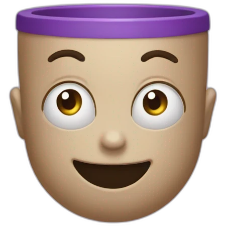 Gobelet violet emoji