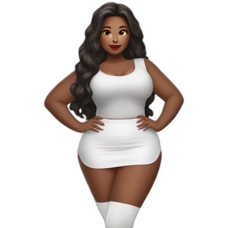 летящая по небу curvy-beauty-in-small-skirt-butt-white-socks emoji
