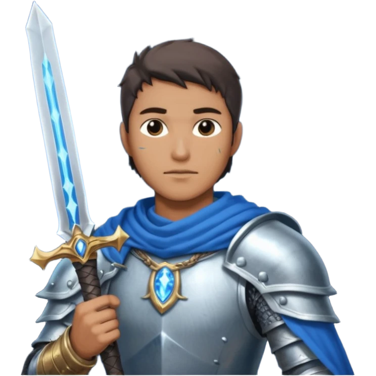 Man holding big DARK souls moonlight sword emoji