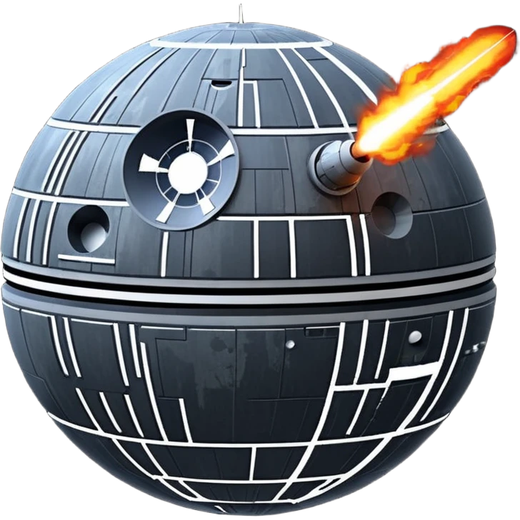 Death star firing at usa emoji