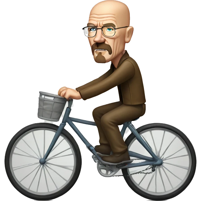 walter white on a bicycle emoji