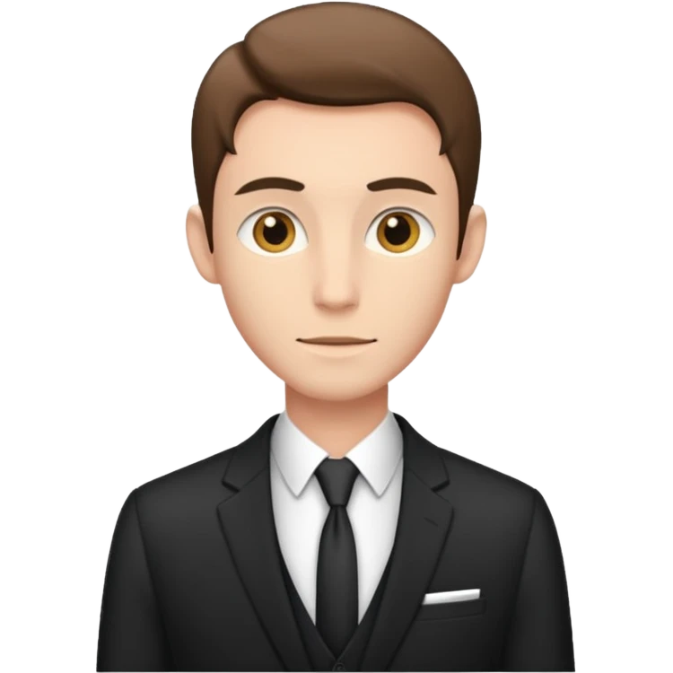 skinny man face looking rich emoji