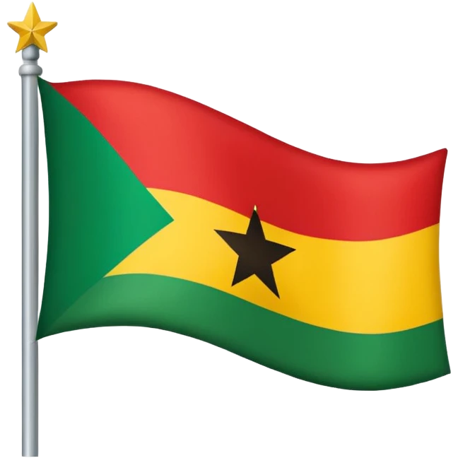 Create flag of Ghana emoji