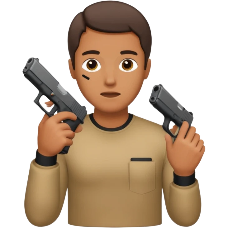 Un moreno con una gloc en mano tapándose la cara emoji
