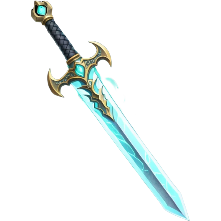 magical greatsword with a eldricth powers in it emoji
