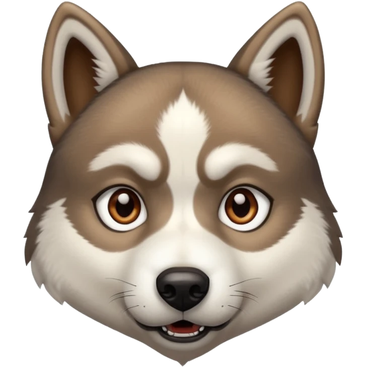 Mad husky emoji
