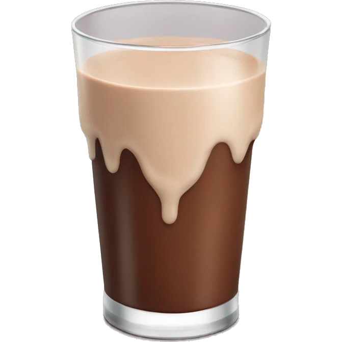 Chocolate milk emoji