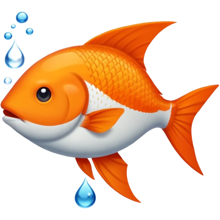 Poisson rouge simple emoji