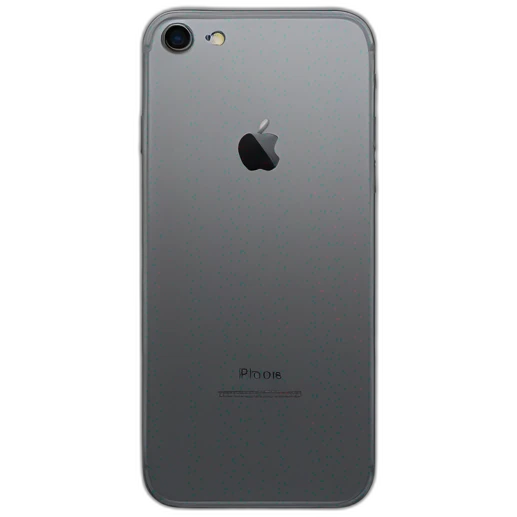 the phone appel iPhone the back black titan emoji