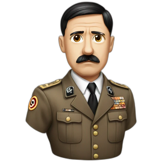 Hitler lève la main emoji