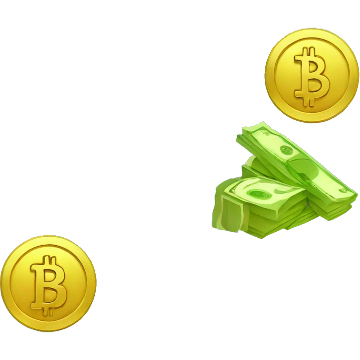  Crypto and cash emoji