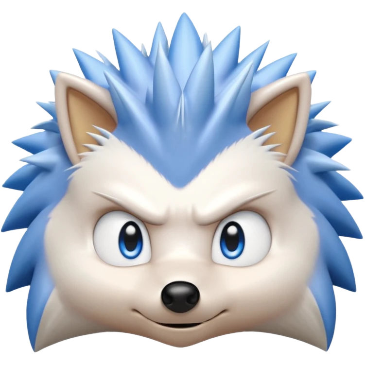 Silver the hedgehog emoji