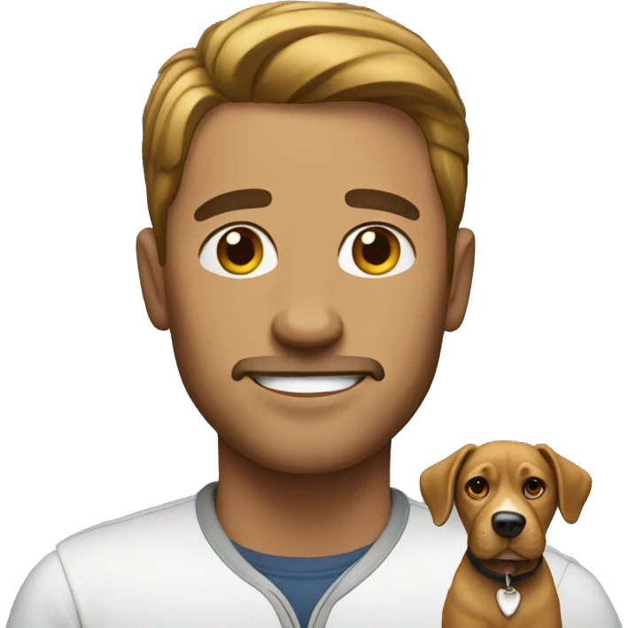 Man that has that dog in him emoji