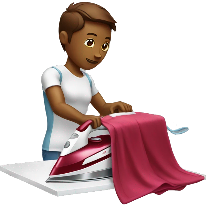 ironman ironing clothes emoji