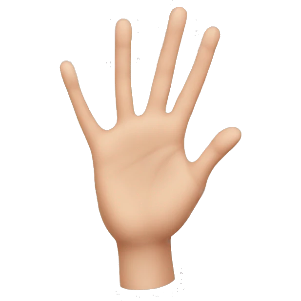 hand　ear emoji