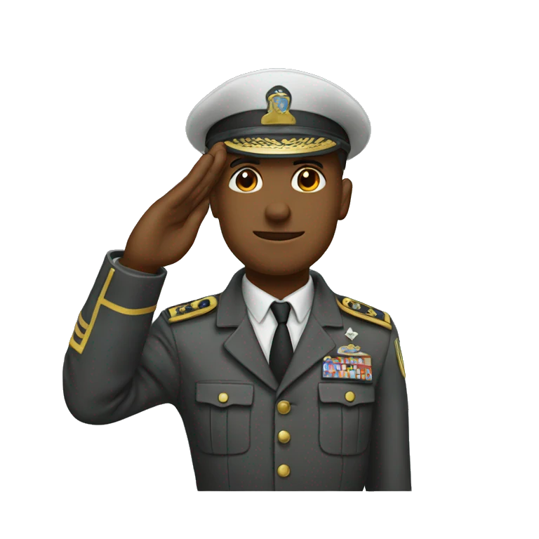 Saluting  emoji