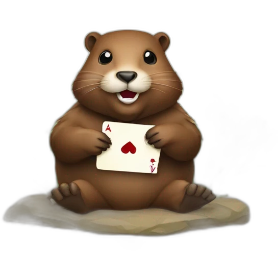Beaver Playing Cards emoji