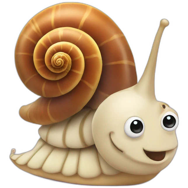Snail with love emoji