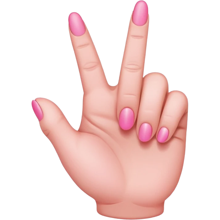 pink middle finger emoji