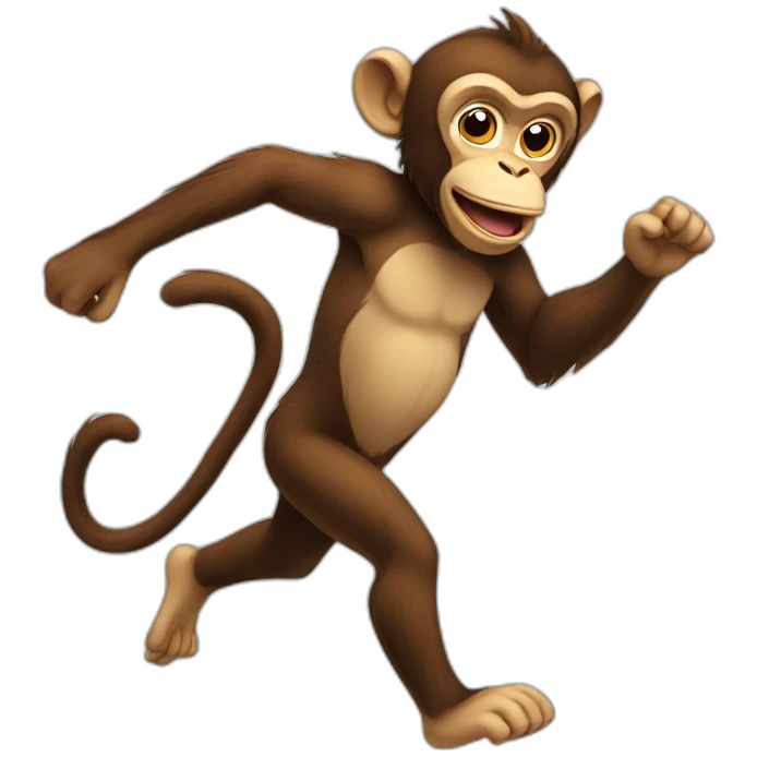running monkey emoji
