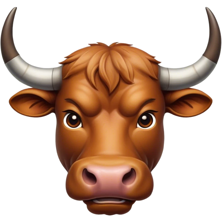 bull's head from top view emoji