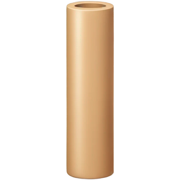 Long skin colored cylinder emoji