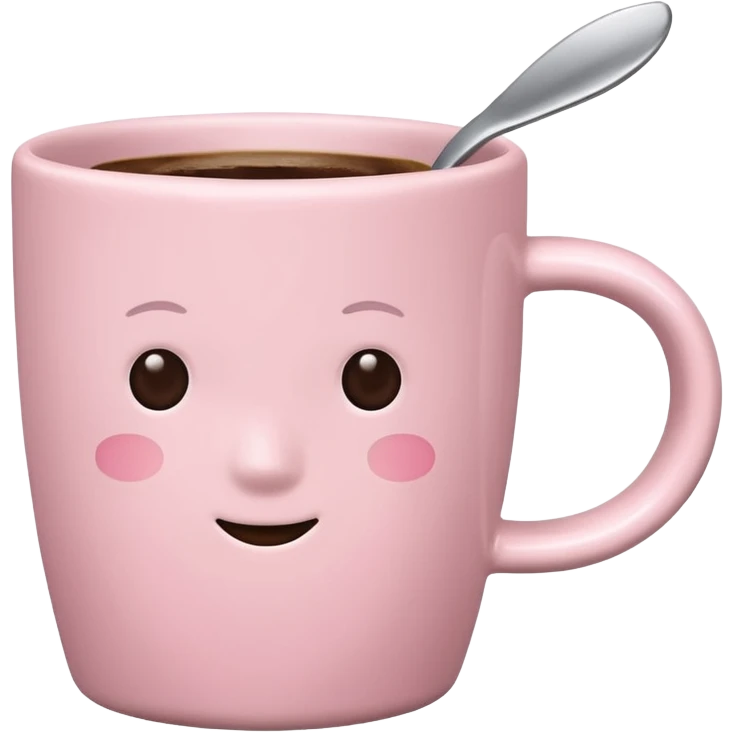 light pink coffee cup, variation 3 emoji