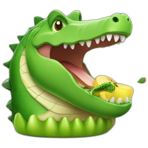 Apple's eating crocodile emoji