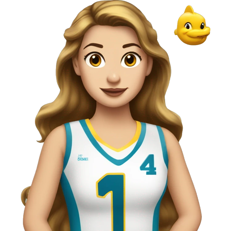 princess belle swift wearing dolphons jersey number 1 emoji