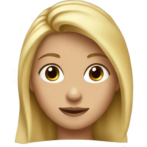 Blonde girl in brown horse  emoji