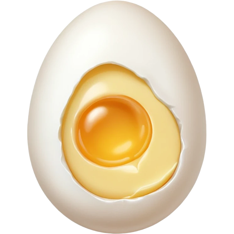 A peeled egg emoji