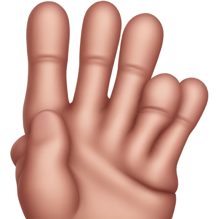 Sausage fingers emoji