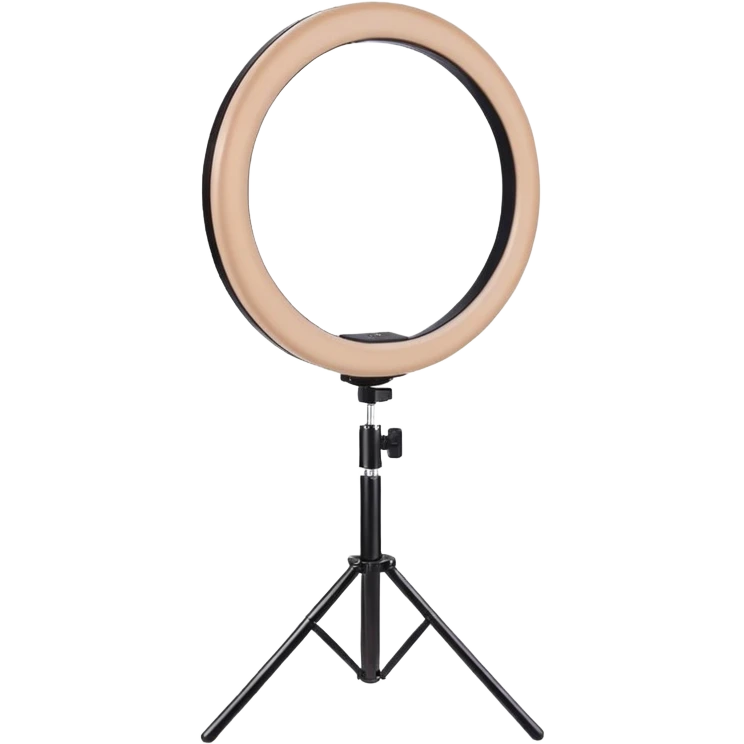 Beige ring light with stand  emoji
