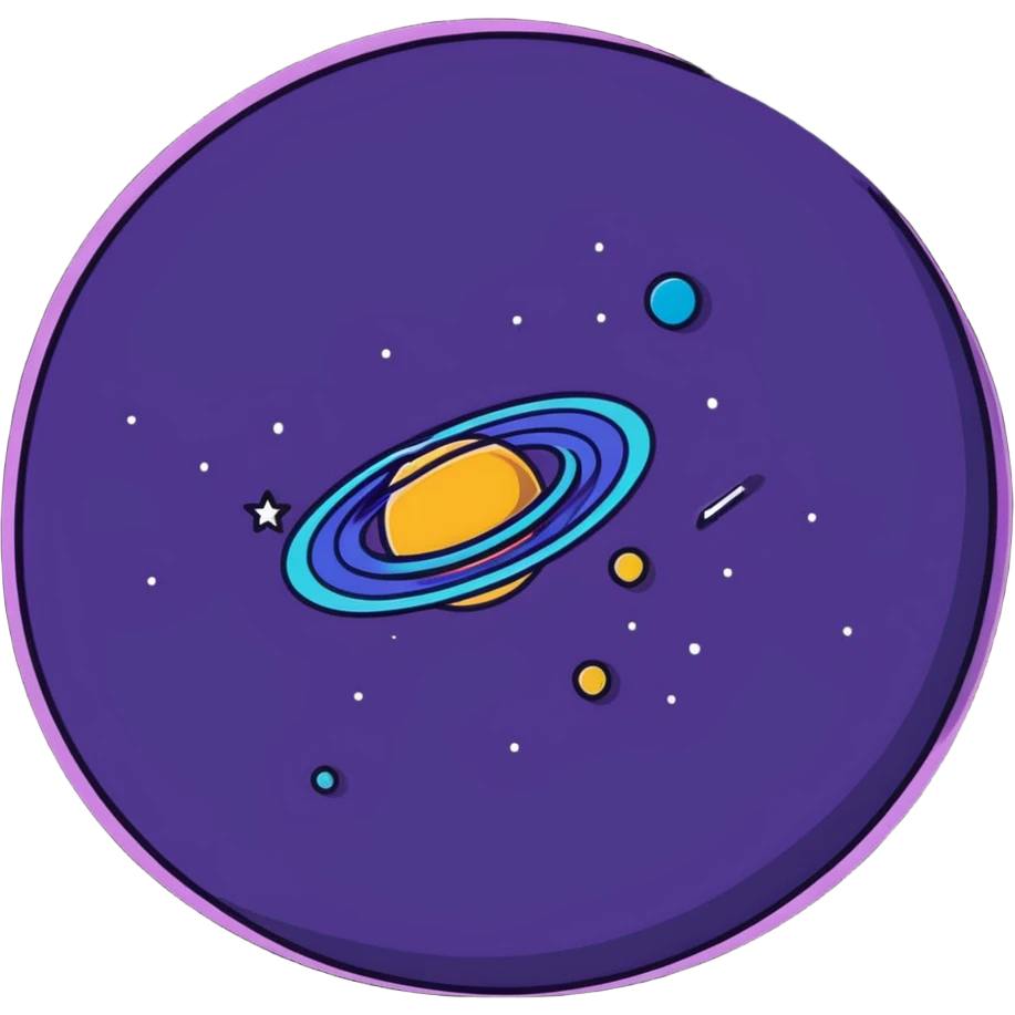 colorful galaxy with stars emoji